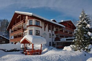 hotel, königshof, resort, inverno, alpi, neve, spa, germania, algovia, oberstaufen