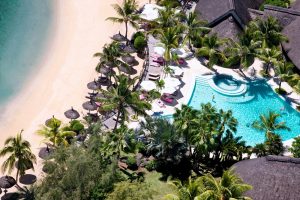 mauritius, isola, hotel, lusso, spiaggia, oceano, palme