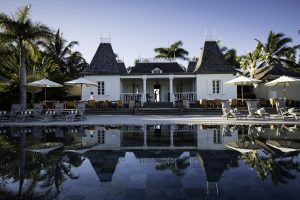 hotel, mauritius, isola, piscina, palme